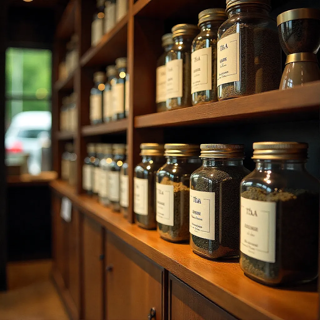 Steaming tea in elegant cup
