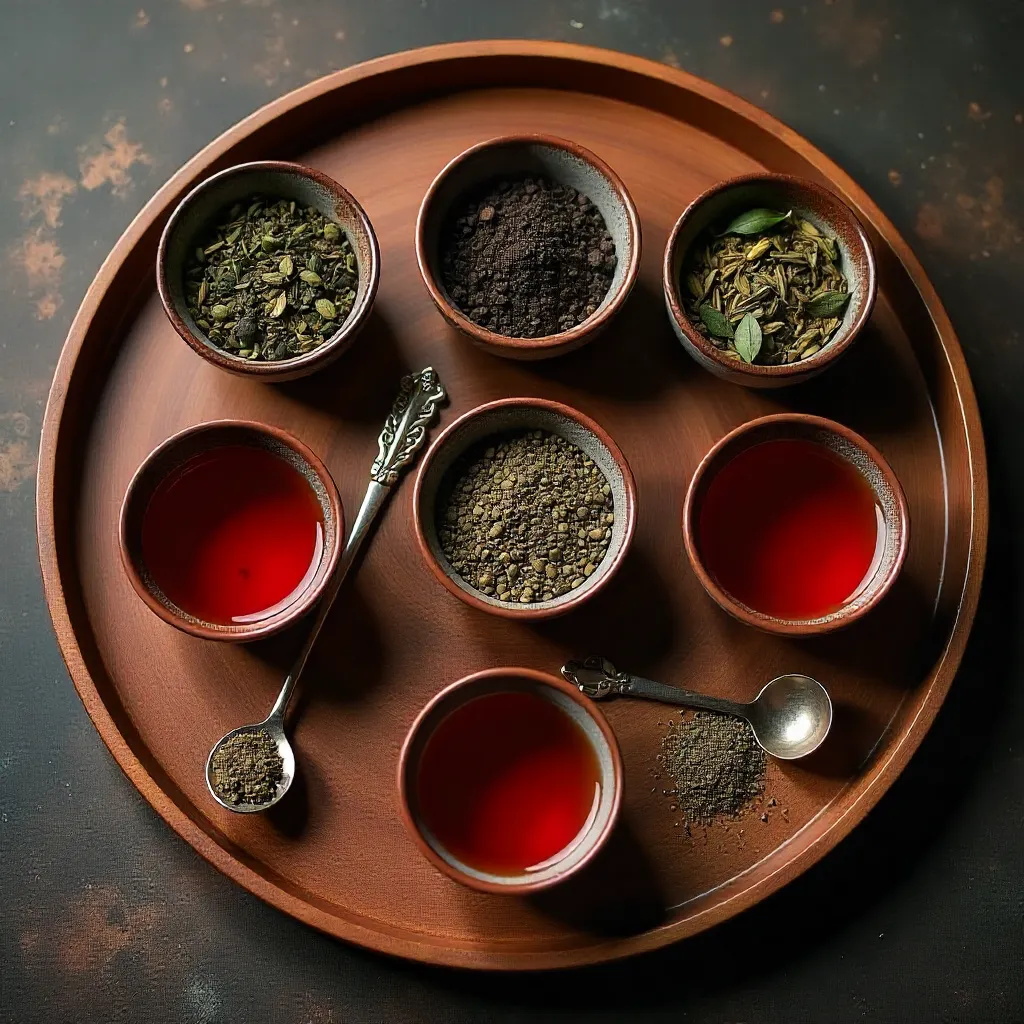 Darjeeling tea gardens in the Himalayas