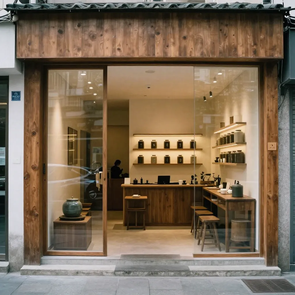 Tea collection showcase